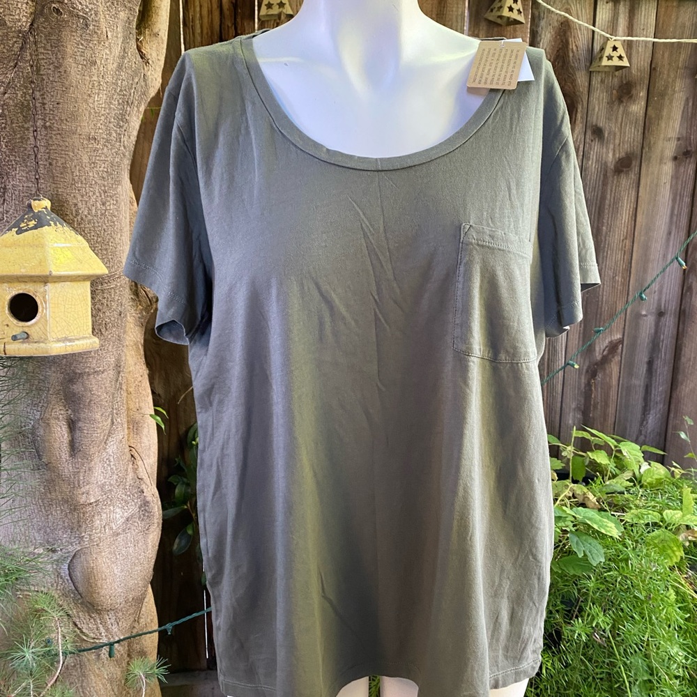 J Crew green army T-shirt